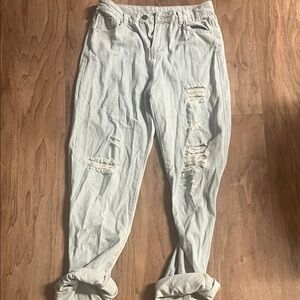 Light Blue Distressed Jeans